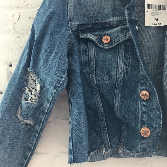 Distressed Denim Jacket - Picture 7 of 8